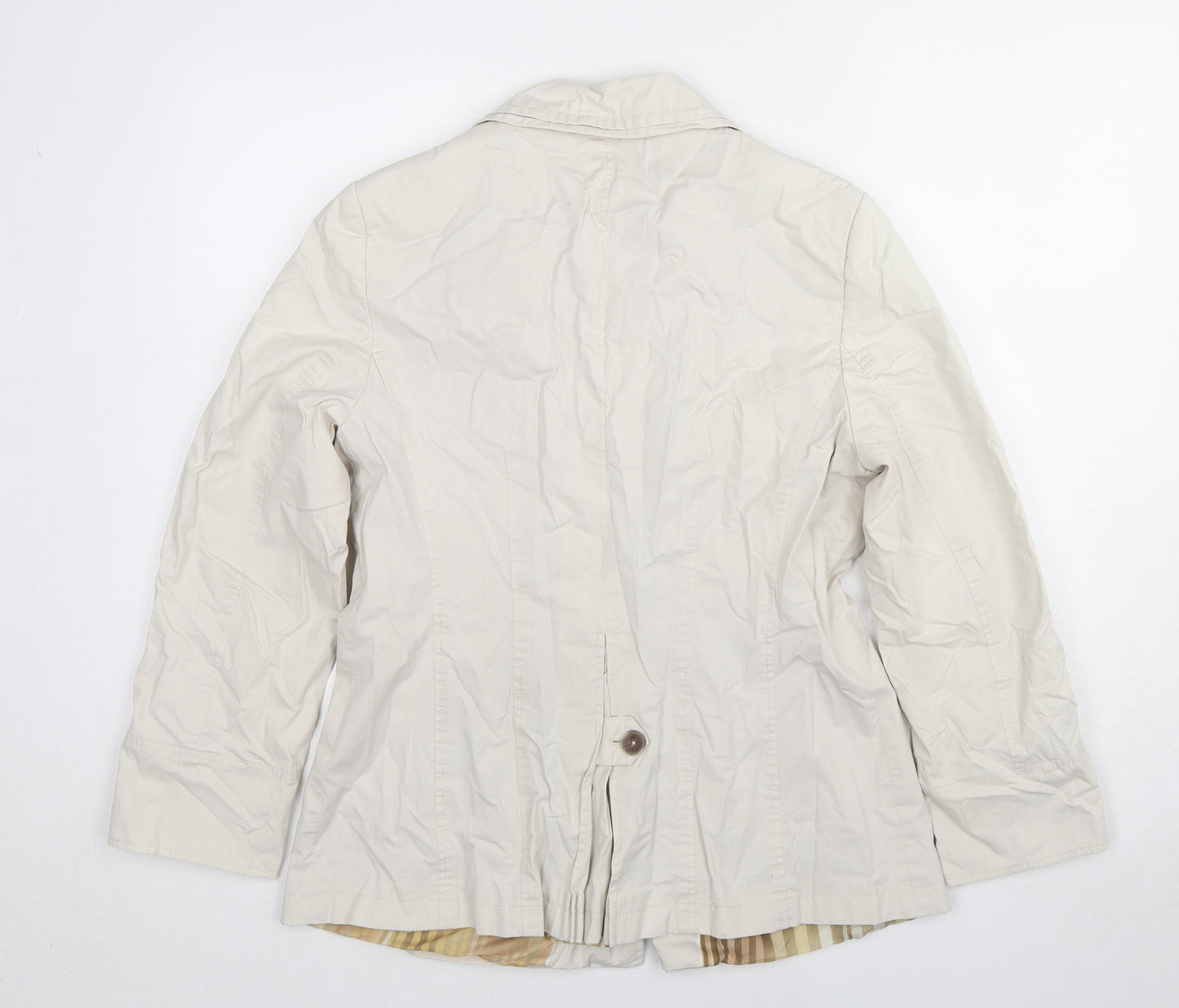 Per Una Womens Ivory Jacket Size 14 Button