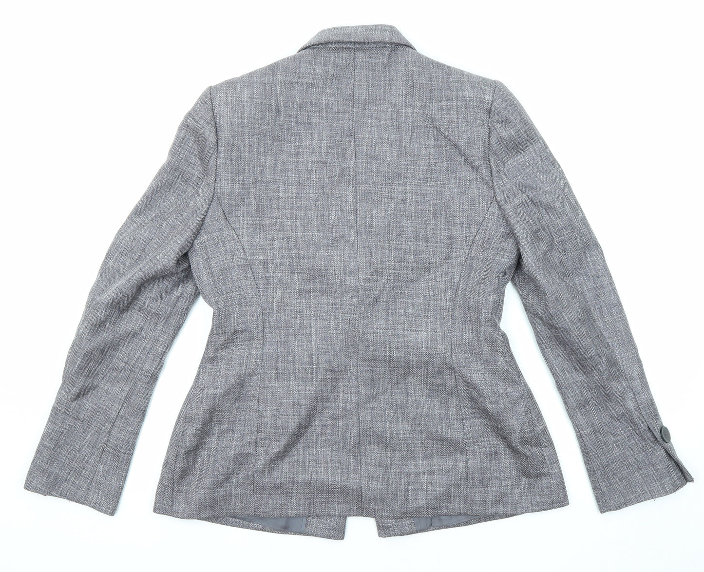 Wallis Womens Grey Polyester Jacket Blazer Size 12