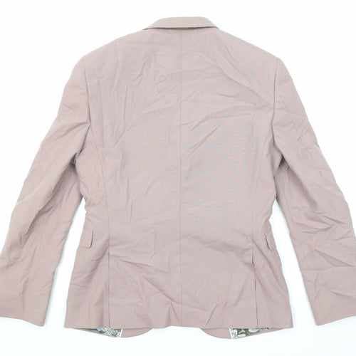 NEXT Mens Pink Polyester Jacket Suit Jacket Size 38 Regular