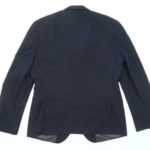 NEXT Mens Blue Polyester Jacket Suit Jacket Size 44 Regular