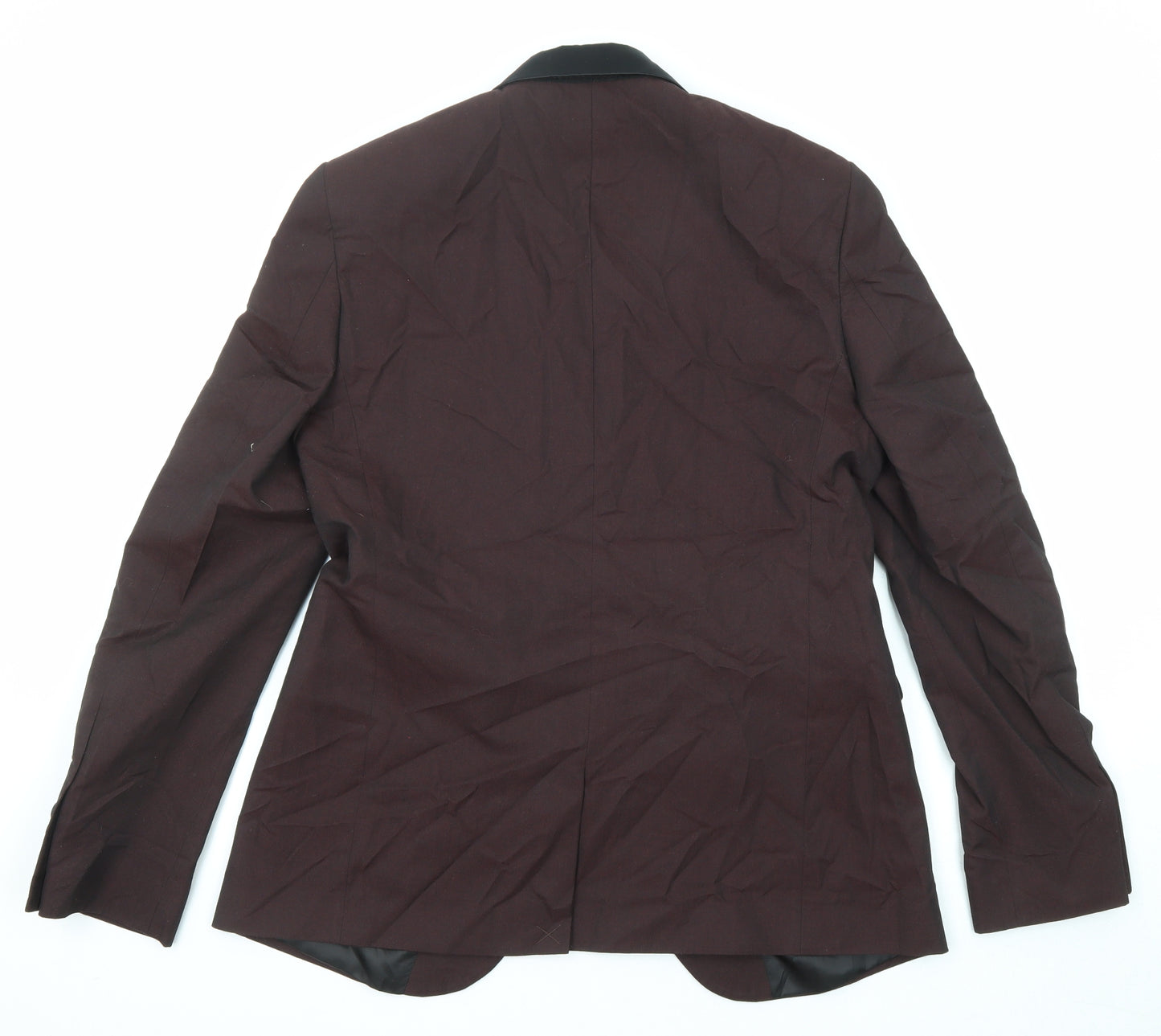 ASOS Mens Purple Polyester Jacket Suit Jacket Size 40 Regular