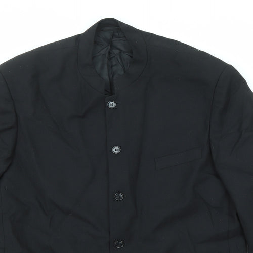 Ciro Citterio Mens Black Wool Jacket Suit Jacket Size 46 Regular