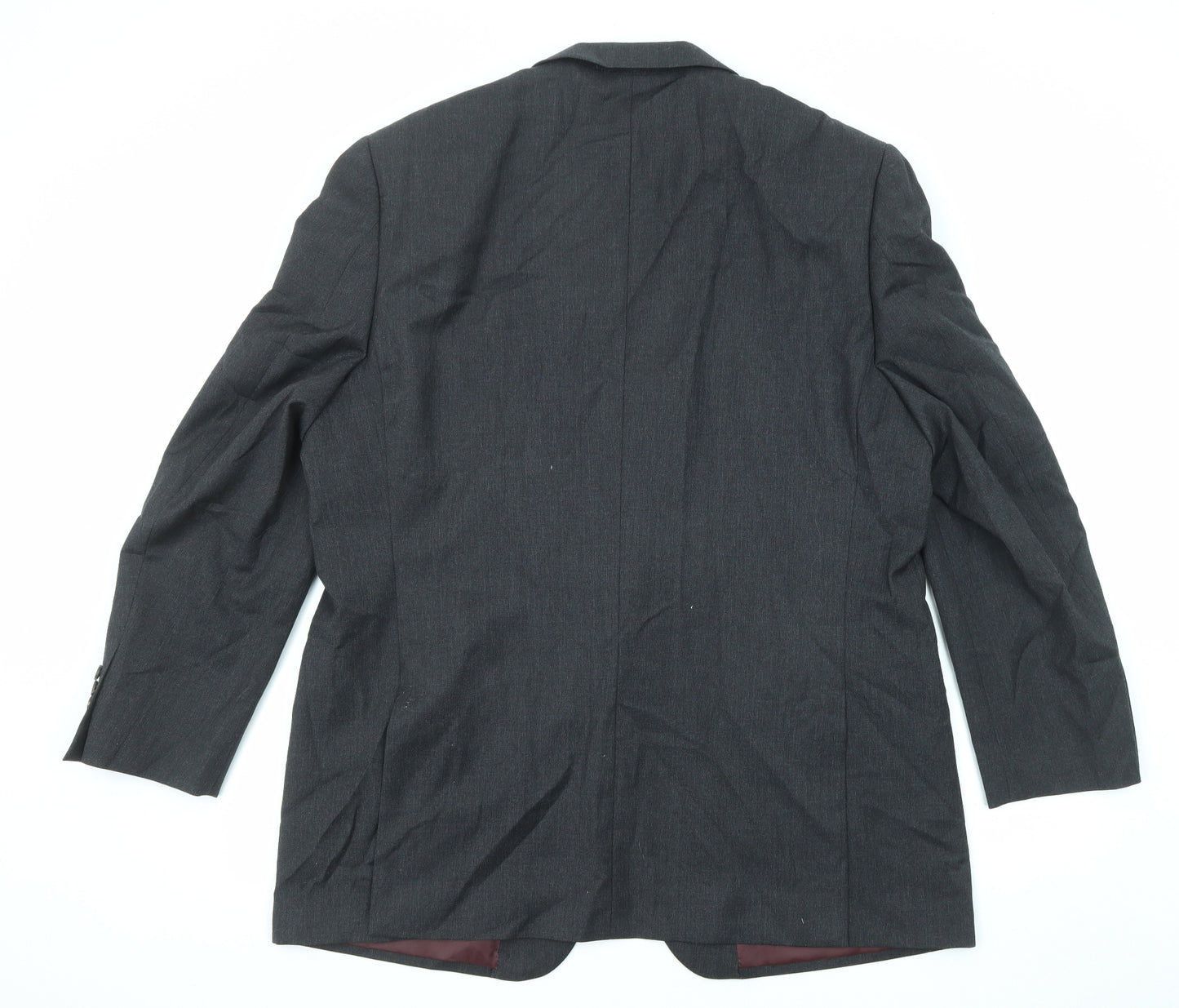 Greenwoods Mens Black Wool Jacket Suit Jacket Size 46 Regular