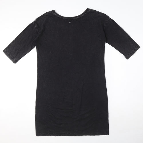 Garcia jeans Womens Black 100% Cotton A-Line Size S Round Neck Pullover
