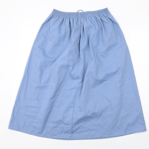 Bonmarché Womens Blue Polyester A-Line Skirt Size 14 Drawstring