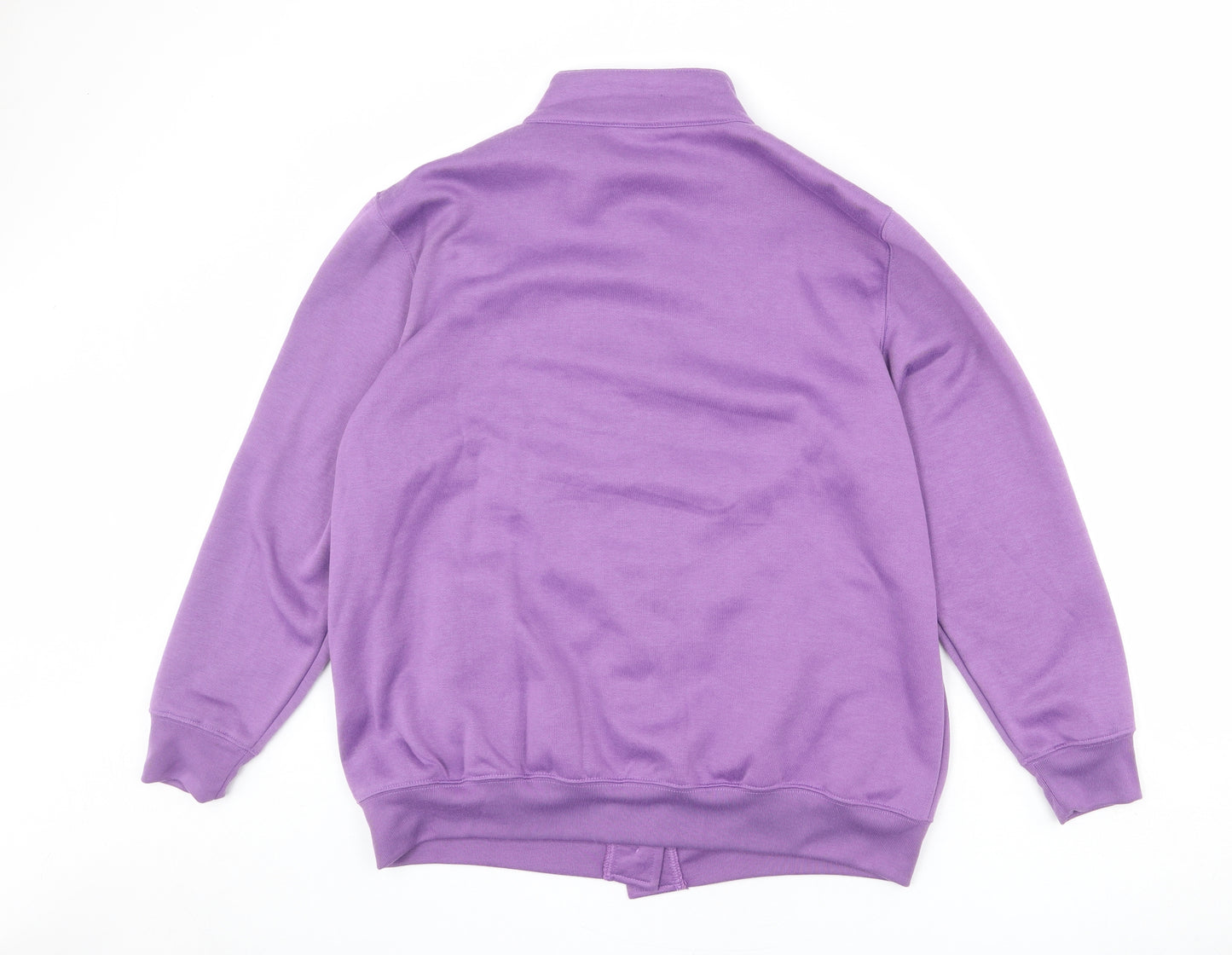 Damart Womens Purple Bomber Jacket Jacket Size 18 Button