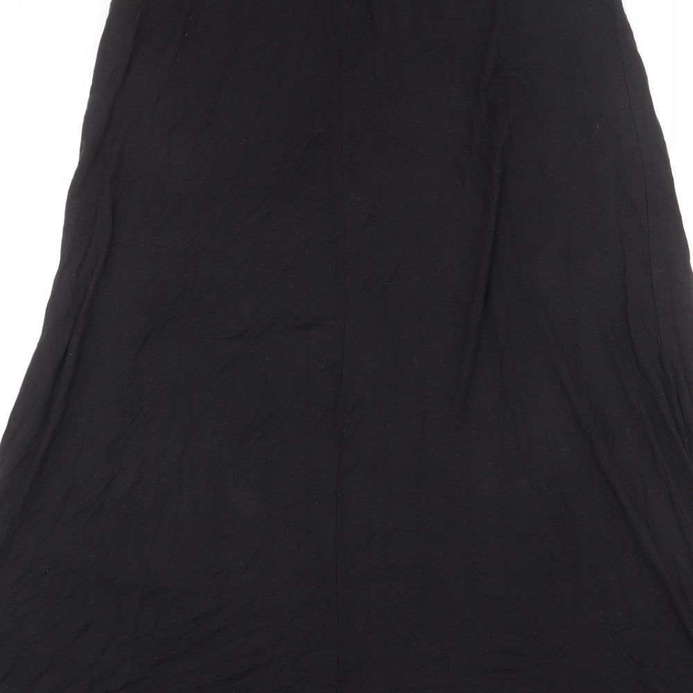 ESMARA Womens Black Polyester Maxi Skirt Size 10
