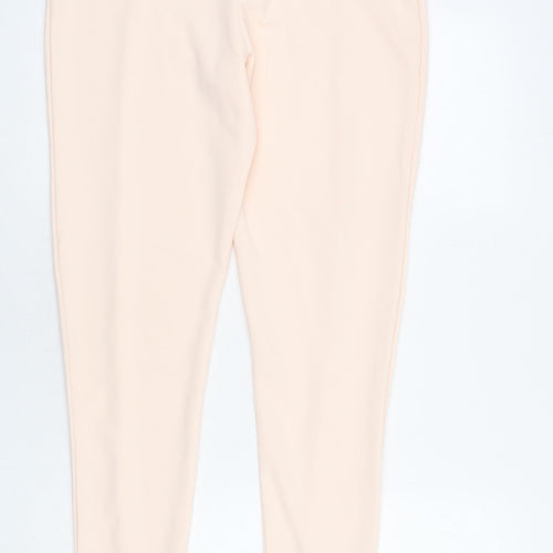 Missguided Womens Pink Polyester Trousers Size 14 L30 in Regular