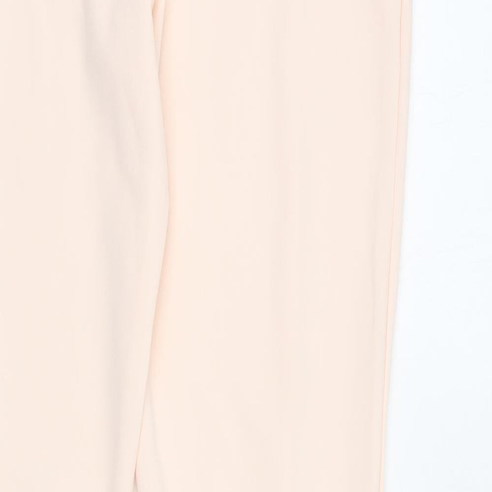 Missguided Womens Pink Polyester Trousers Size 14 L30 in Regular