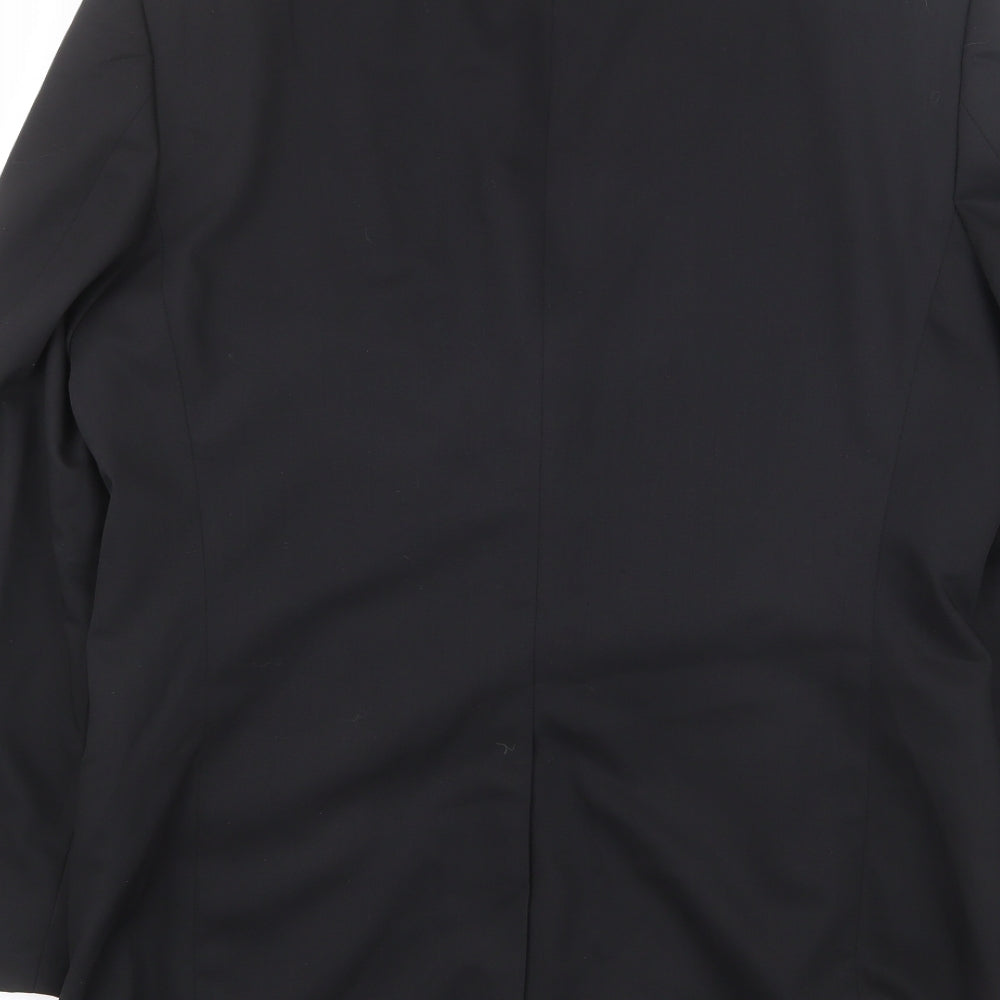 Ted Baker Mens Black Wool Jacket Suit Jacket Size 38 Regular