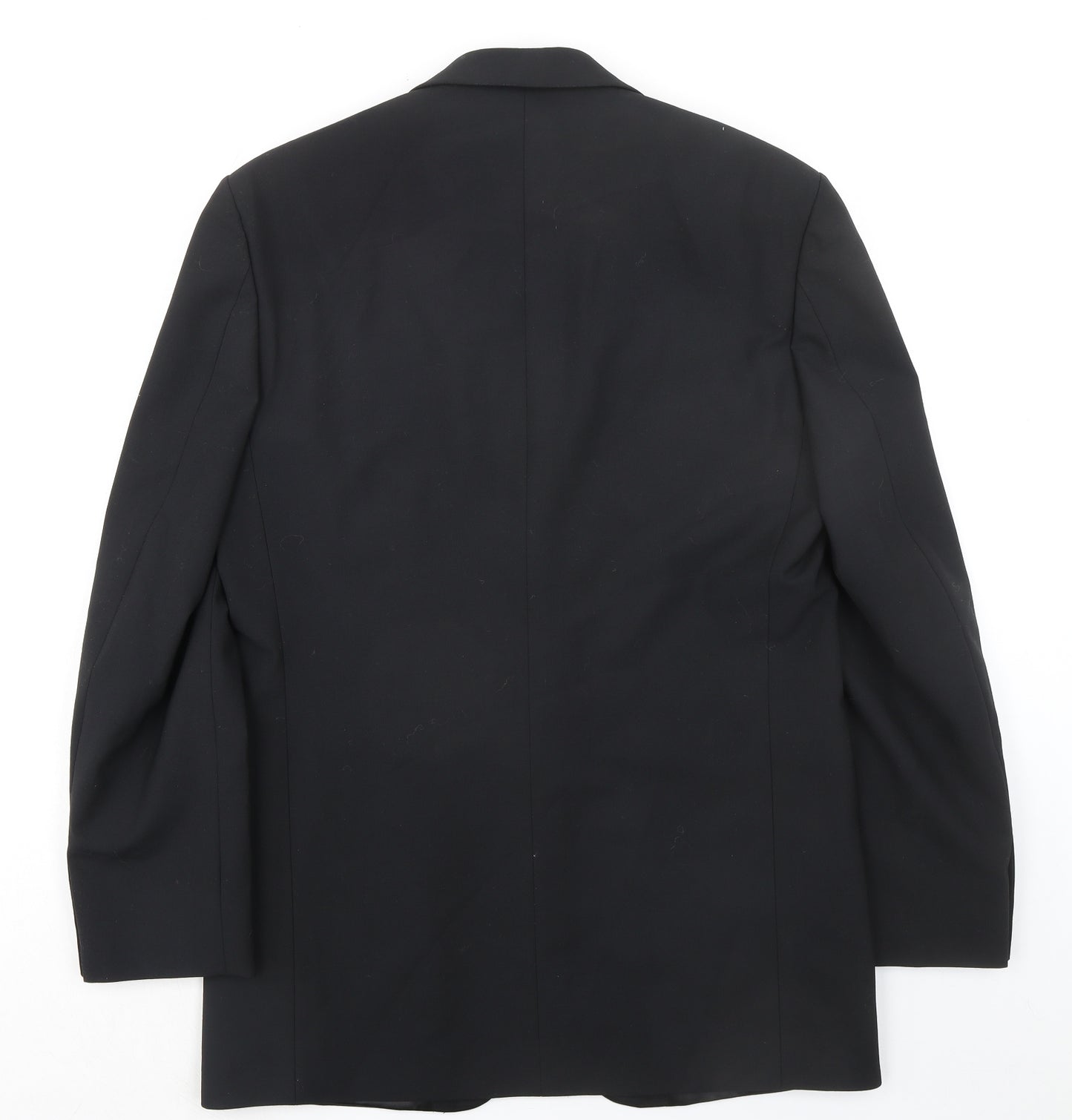 Marks and Spencer Mens Black Polyester Jacket Suit Jacket Size 38 Regular