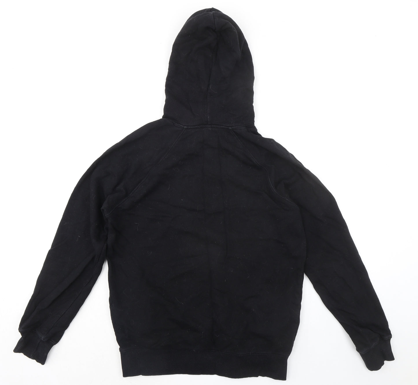 Earth Positive Mens Black Cotton Pullover Hoodie Size M