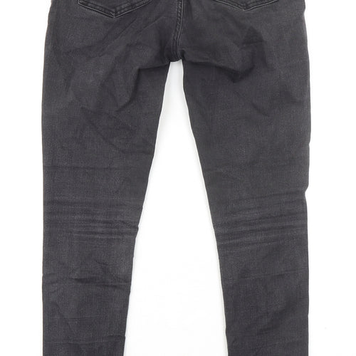 Topshop Womens Black Cotton Jegging Jeans Size 10 L30 in Regular