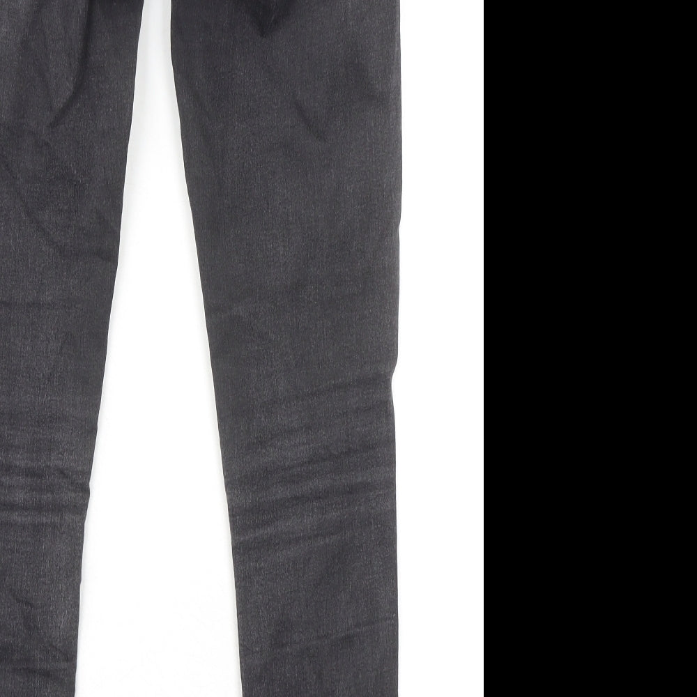 Topshop Womens Black Cotton Jegging Jeans Size 10 L30 in Regular