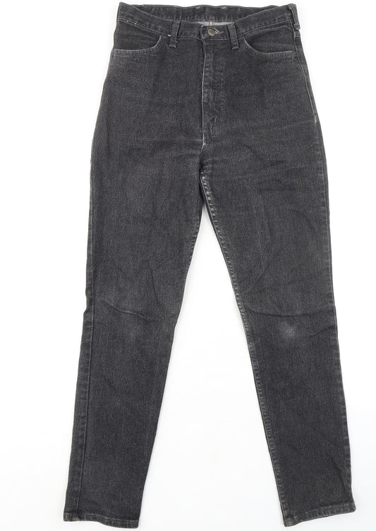 Wrangler Womens Black Cotton Skinny Jeans Size 16 L31 in Regular Zip