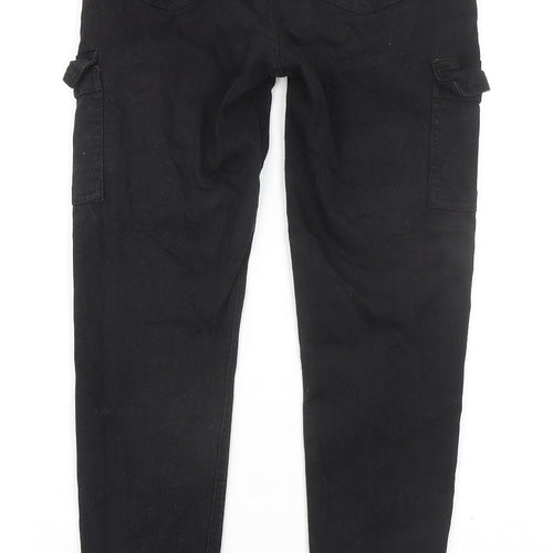 Primark Womens Black Cotton Skinny Jeans Size 8 L30 in Regular Zip - Cargo