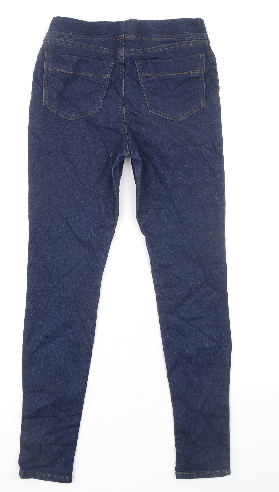 TU Womens Blue Cotton Jegging Jeans Size 8 L28 in Regular