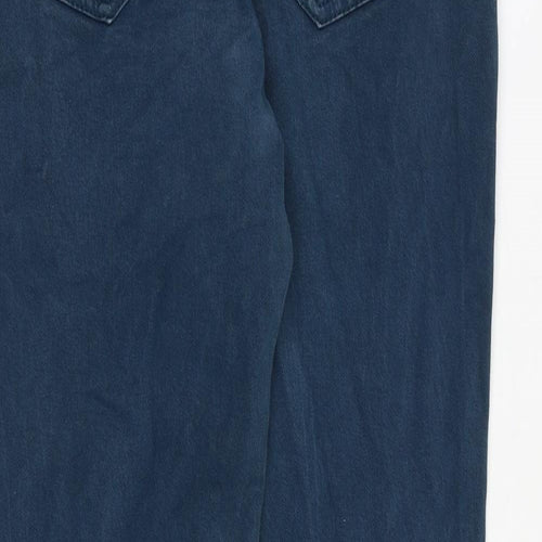 MANTARAY PRODUCTS Womens Blue Cotton Skinny Jeans Size 8 L27 in Slim Zip