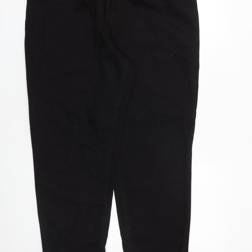 Waven Womens Black Cotton Mom Jeans Size 14 L29 in Regular Zip