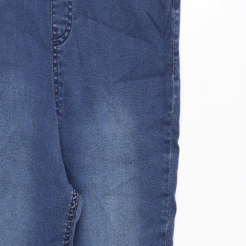 F&F Womens Blue Cotton Jegging Jeans Size 16 L25 in Regular