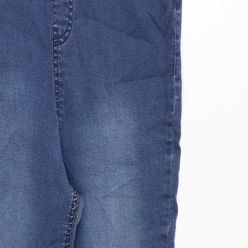 F&F Womens Blue Cotton Jegging Jeans Size 16 L25 in Regular