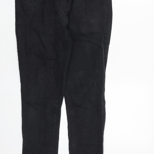 NEXT Mens Black Cotton Skinny Jeans Size 28 in L28 in Slim Zip