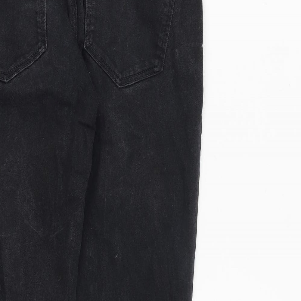NEXT Mens Black Cotton Skinny Jeans Size 28 in L28 in Slim Zip
