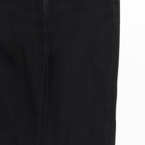 River Island Womens Black Cotton Skinny Jeans Size 10 L32 in Regular Zip