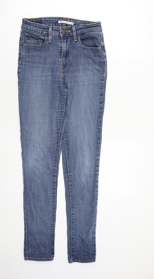 Levi's Womens Blue Cotton Skinny Jeans Size 28 in L32 in Slim Zip