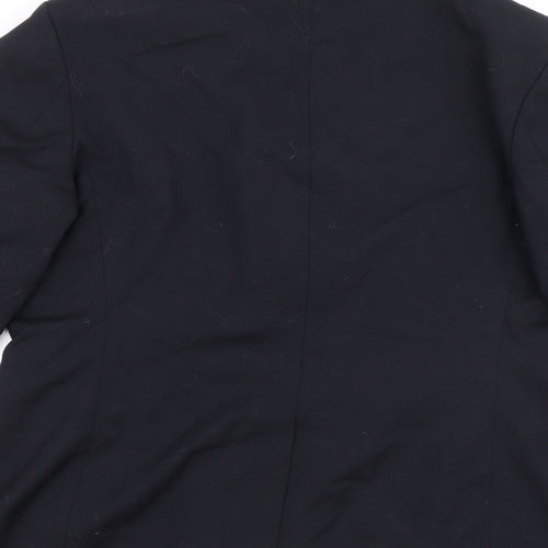 Brook Taverner Mens Black Polyester Jacket Suit Jacket Size 44 Regular