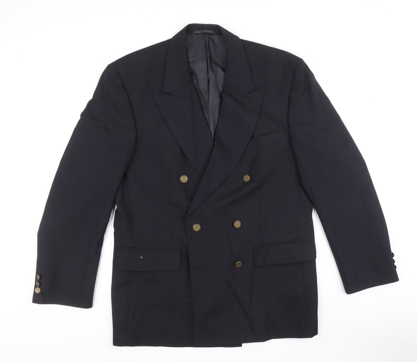 Burton Mens Black Polyester Jacket Blazer Size 40 Regular
