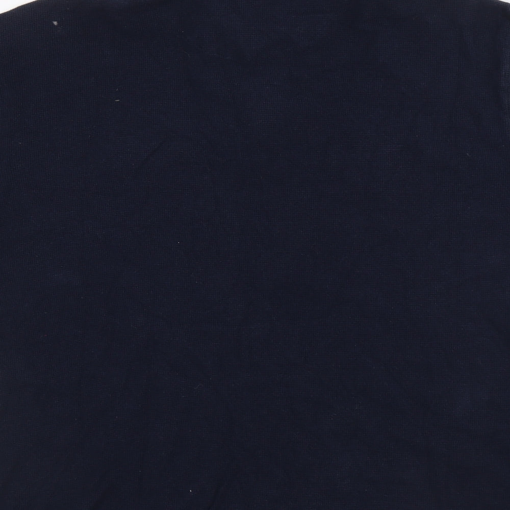 Kronenbourg 1664 Mens Blue Cotton Henley Sweatshirt Size XL - 1/4 Zip, Logo
