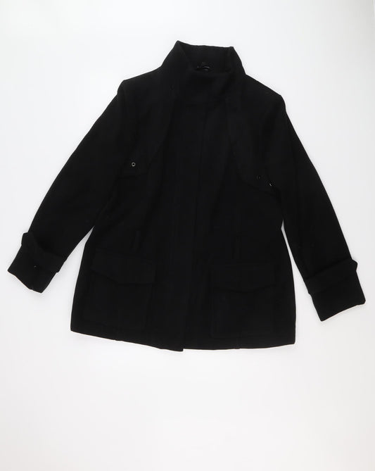 Dunnes Womens Black Jacket Size 18 Zip