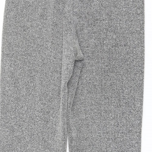 DASH Womens Grey Polyester Trousers Size 10 L27 in Regular