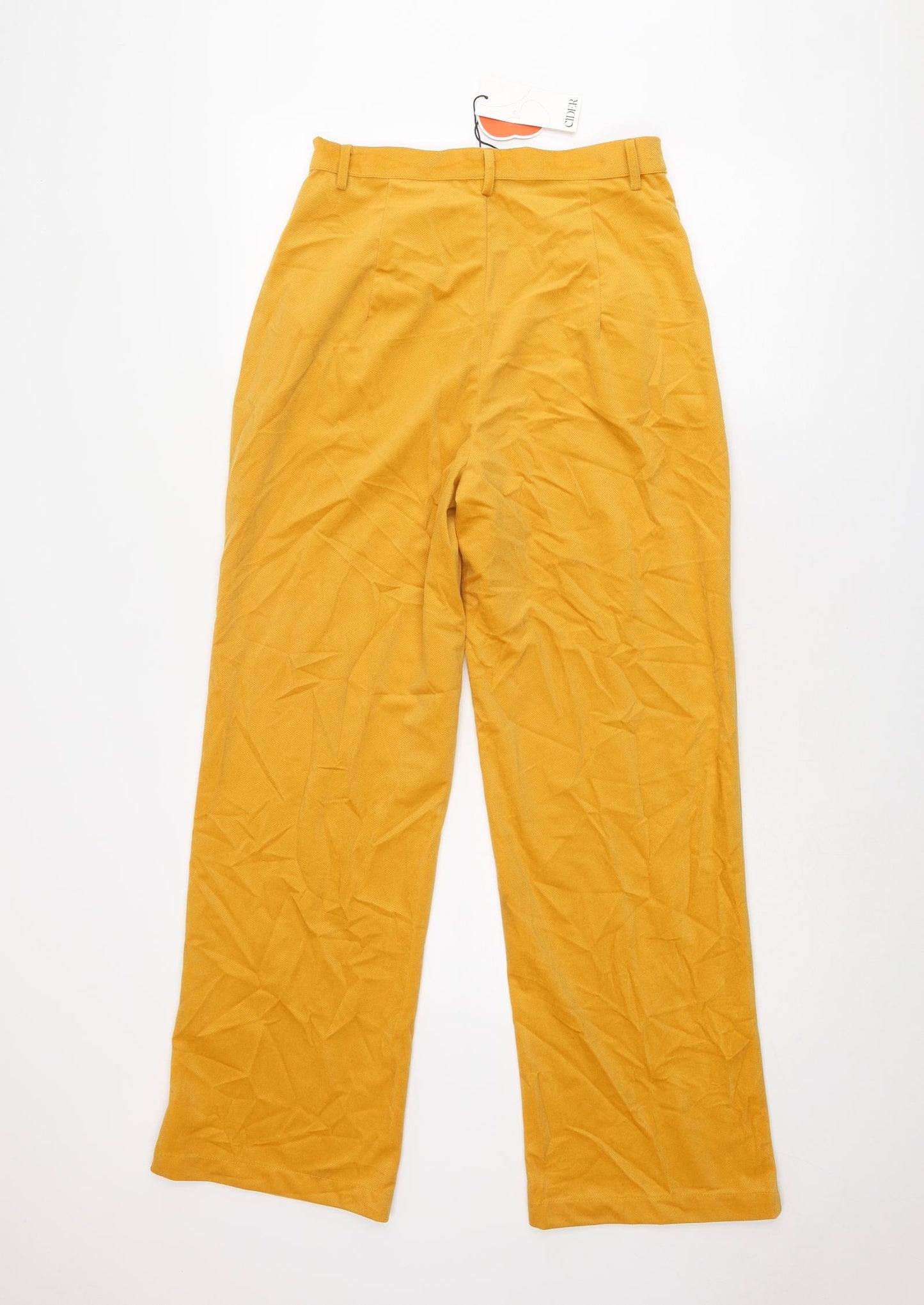 Cider Womens Yellow Polyester Trousers Size M L29 in Regular Zip