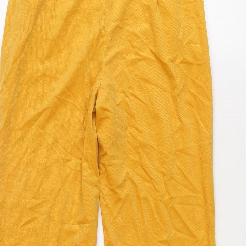 Cider Womens Yellow Polyester Trousers Size M L29 in Regular Zip