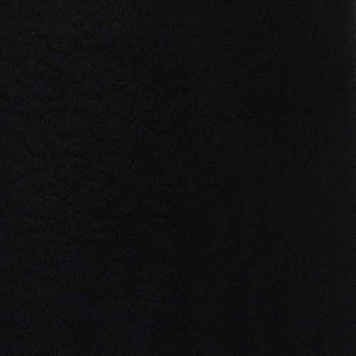 Karen Millen Womens Black Gilet Jacket Size 8 Button - Teddy Bear Style