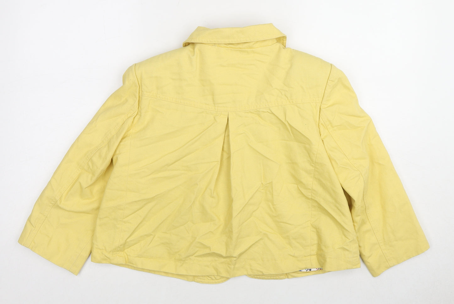New Look Womens Yellow Jacket Size 12 Zip
