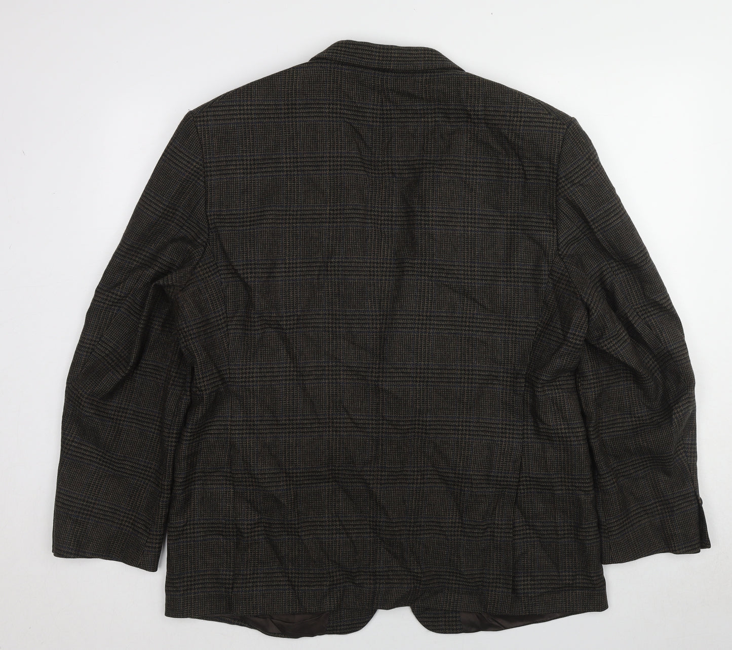 Chatleys Mens Grey Plaid Wool Jacket Suit Jacket Size 44 Regular