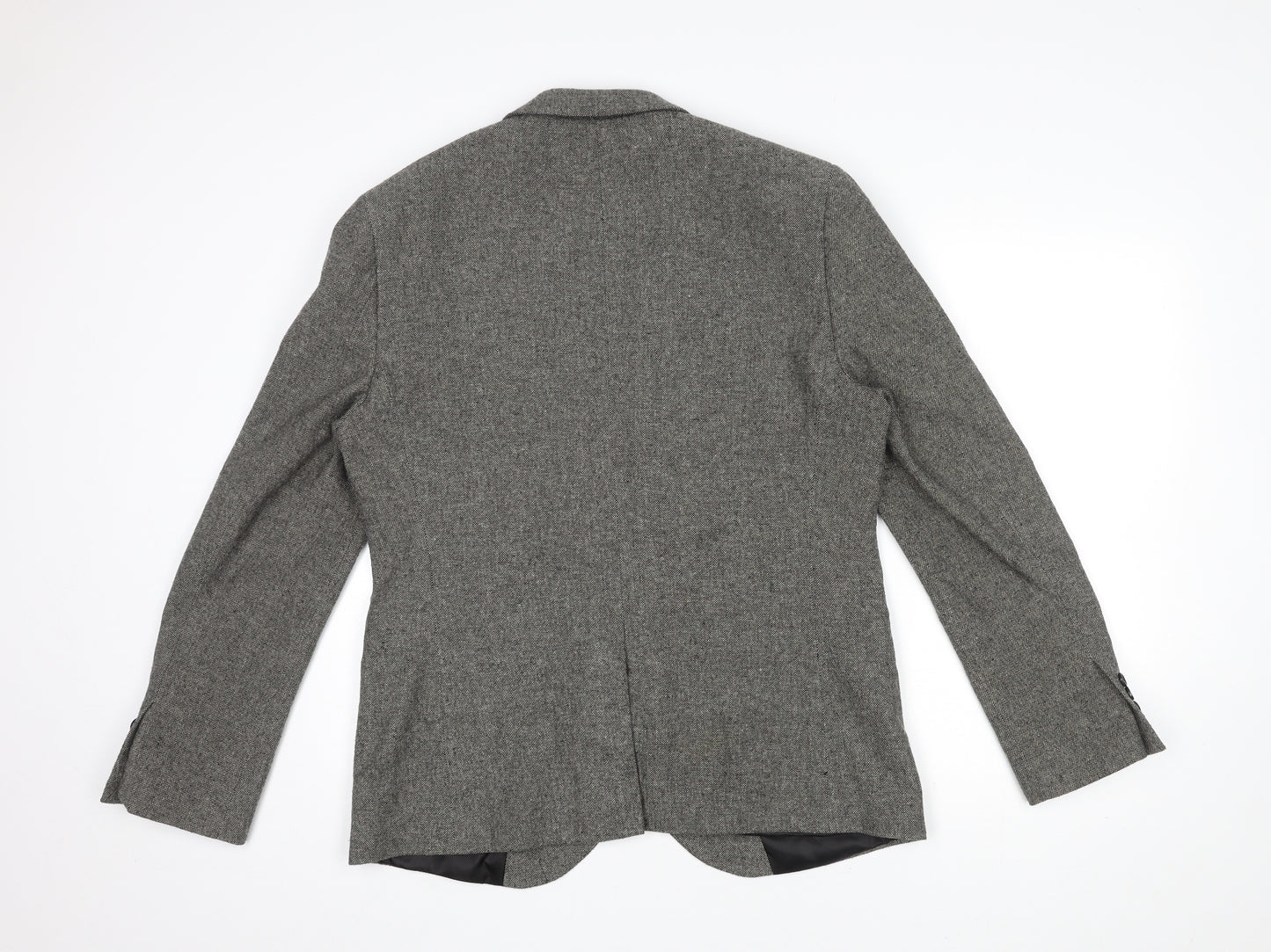 Topman Mens Grey Polyester Jacket Blazer Size 42 Regular