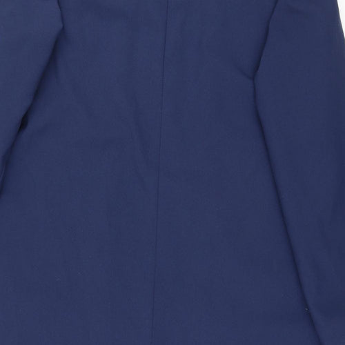 Amalina Womens Blue Rain Coat Coat Size 18 Button