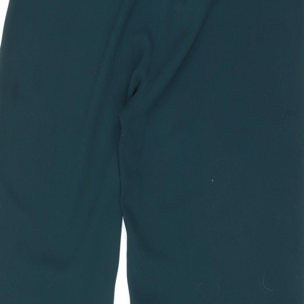Debenhams Womens Blue Polyester Trousers Size 14 L30 in Regular Zip