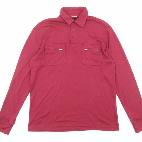 Damart Mens Purple Polyester Pullover Sweatshirt Size L