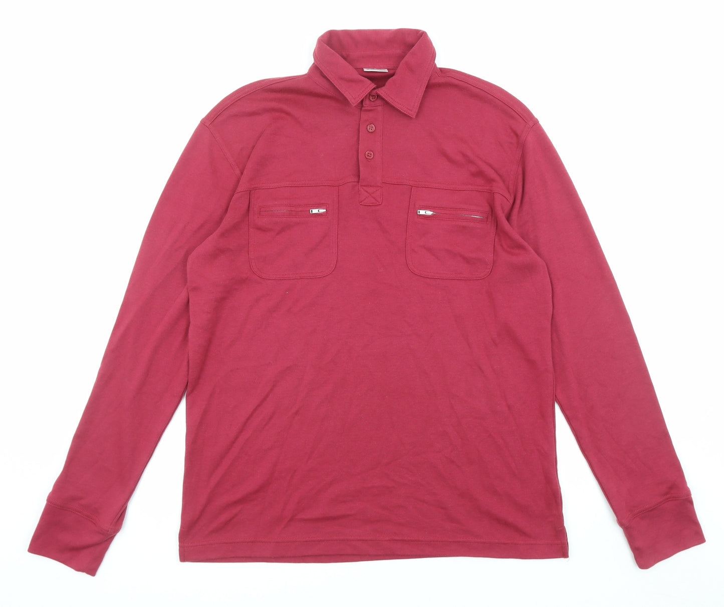 Damart Mens Purple Polyester Pullover Sweatshirt Size L
