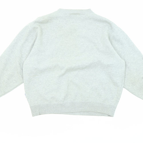 Reebok Womens Grey Cotton Pullover Sweatshirt Size M Pullover