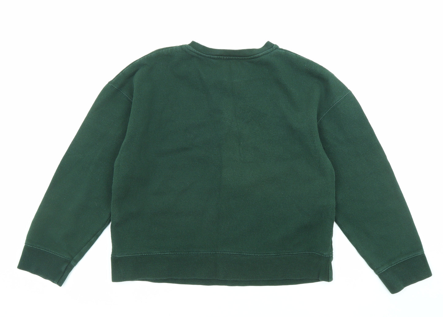 Zara Womens Green Cotton Pullover Sweatshirt Size S Pullover - Manhattan New York
