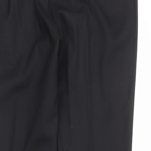 Karl Jackson Womens Black Wool Dress Pants Trousers Size 14 L31 in Regular Zip