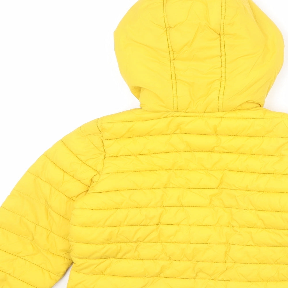 Joules Boys Yellow Basic Coat Coat Size 4 Years Zip