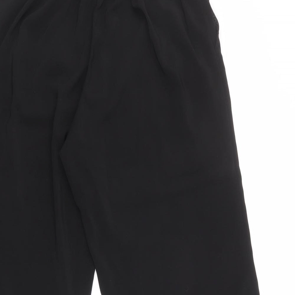 New Look Womens Black Polyester Trousers Size 10 L21 in Regular