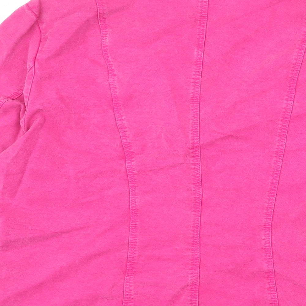 Femme Womens Pink Jacket Size 16 Button